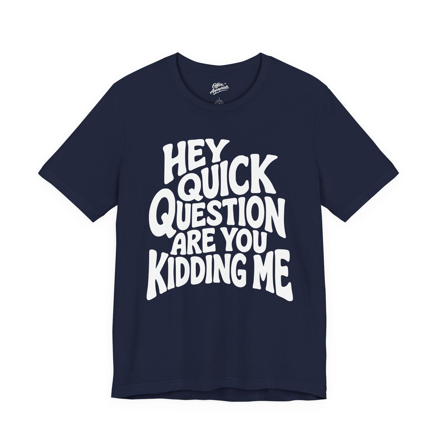 Hey Quick Question Are You Kidding Me Tee