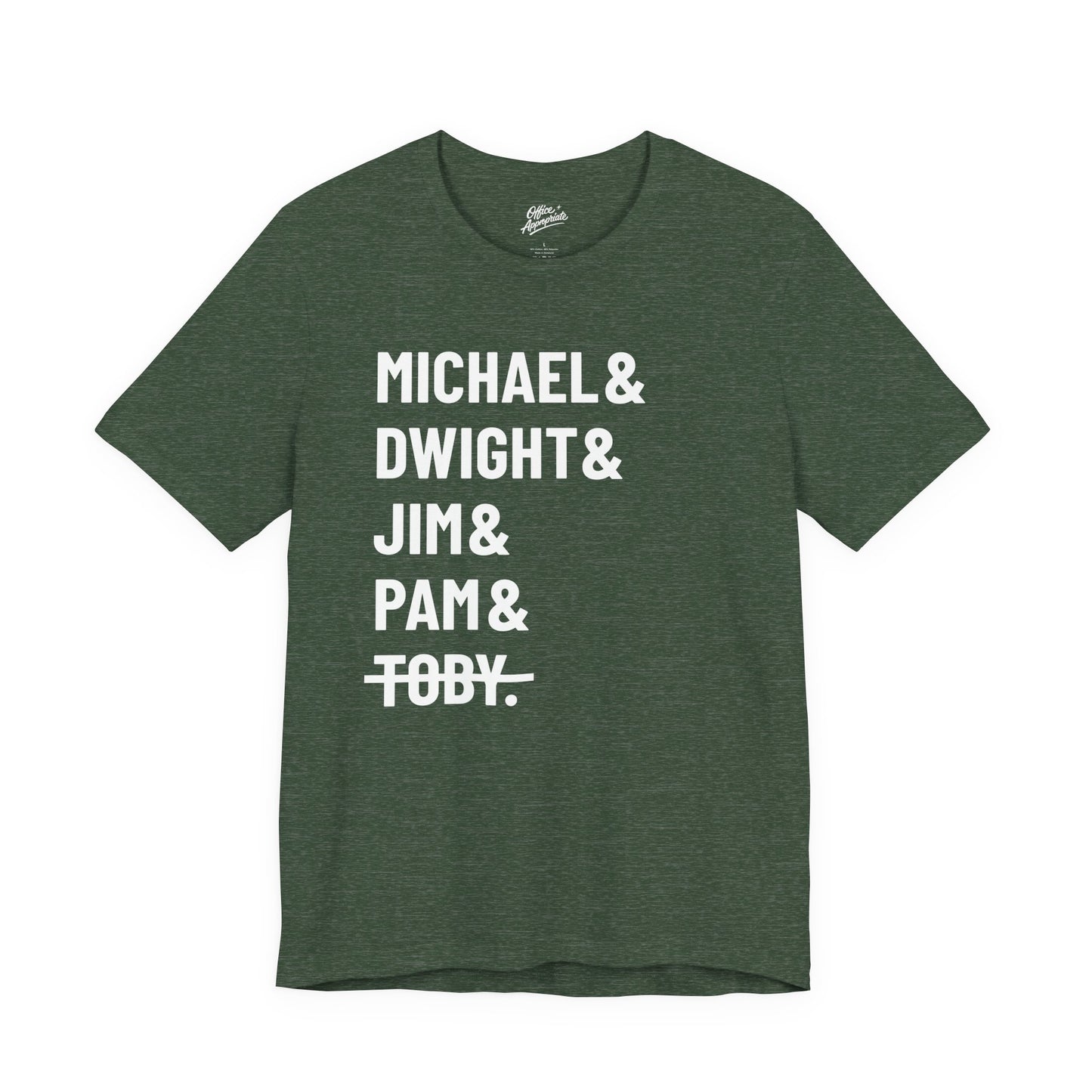Michael Dwight Jim Pam Toby Tee