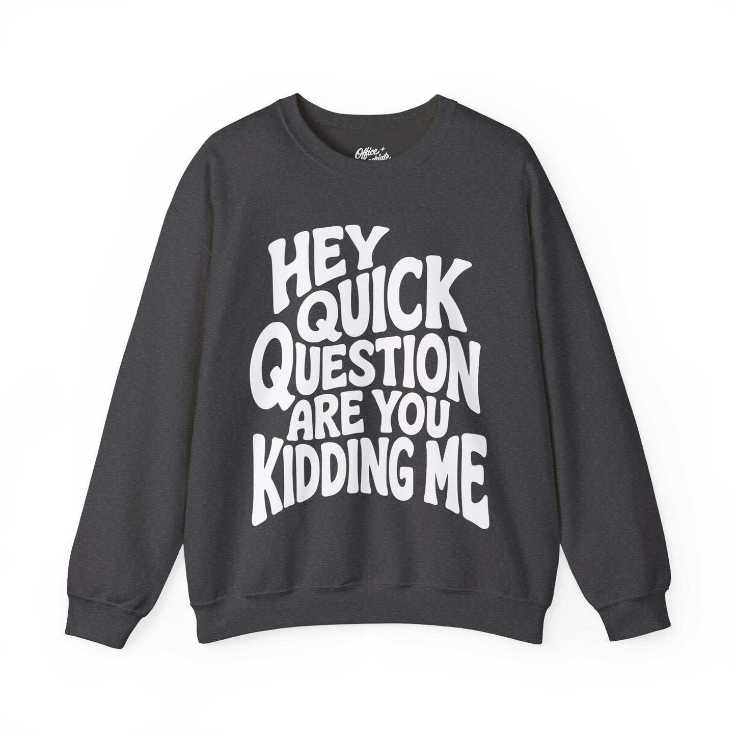 Hey Quick Question Are You Kidding Me Sweatshirt