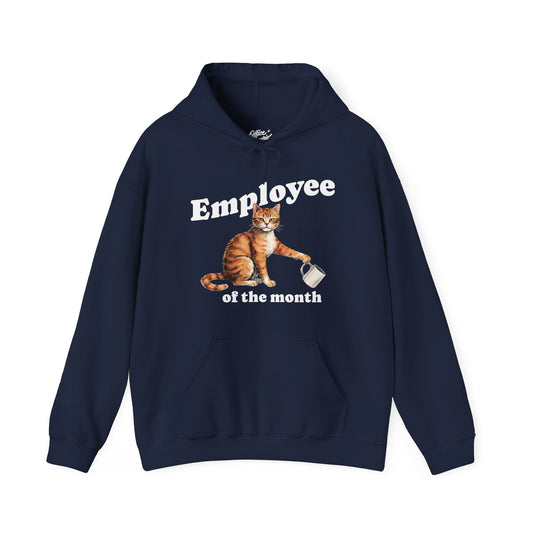 Employee of the Month Cat Hoodie