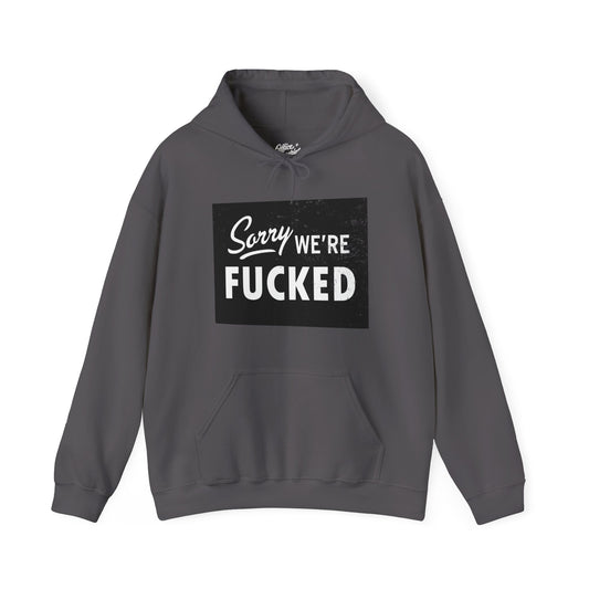 Sorry, We're F*#ked Hoodie