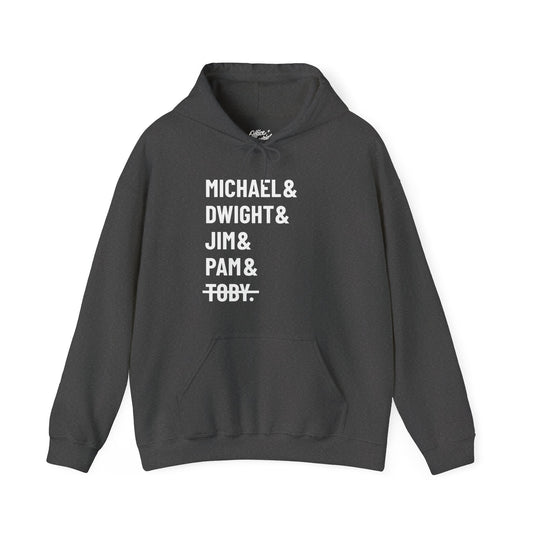 Michael Dwight Jim Pam Toby Hoodie