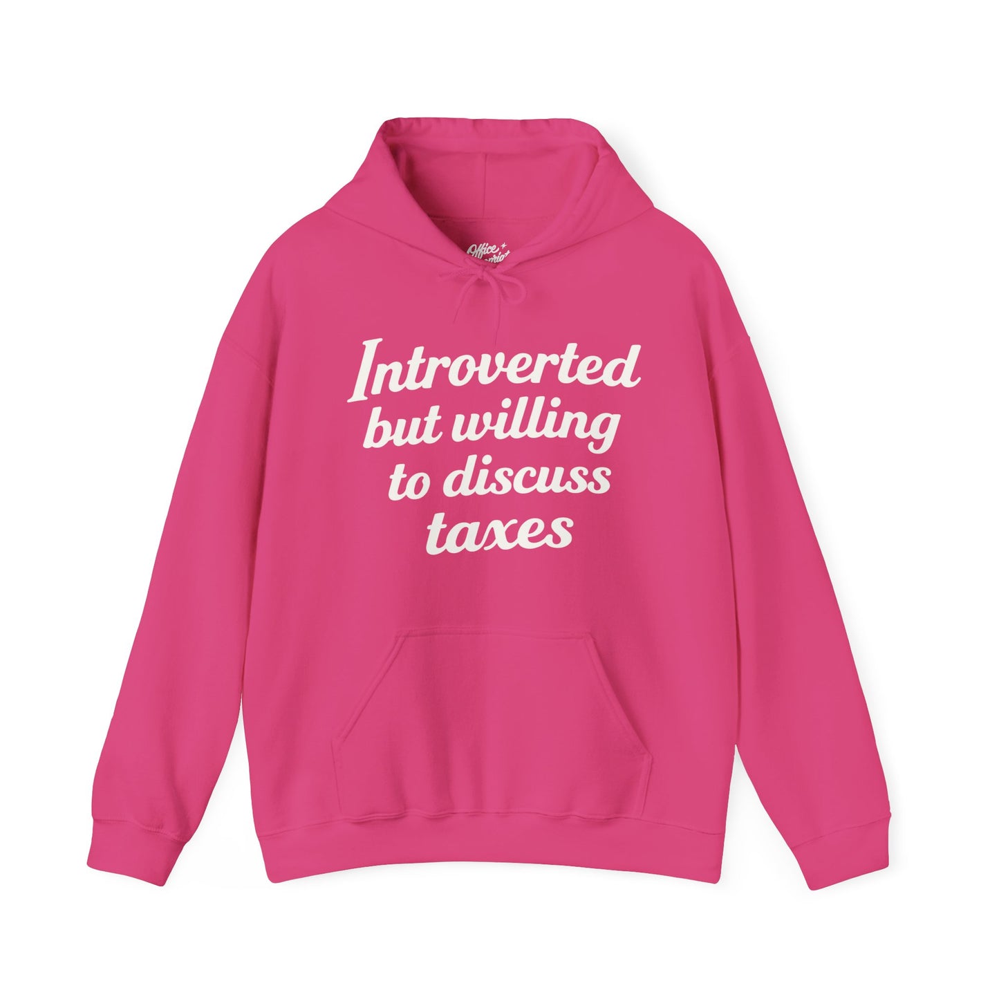 Introverted, But Willing to Discuss Taxes Hoodie