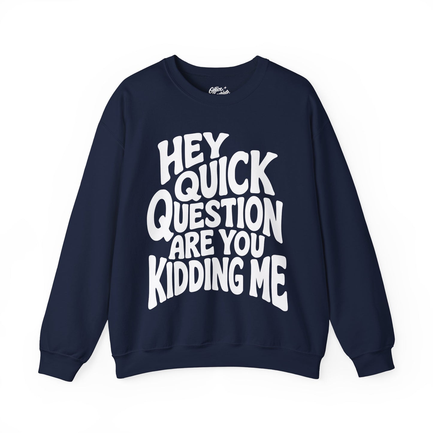 Hey Quick Question Are You Kidding Me Sweatshirt