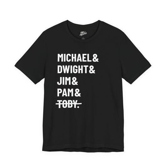 Michael Dwight Jim Pam Toby Tee