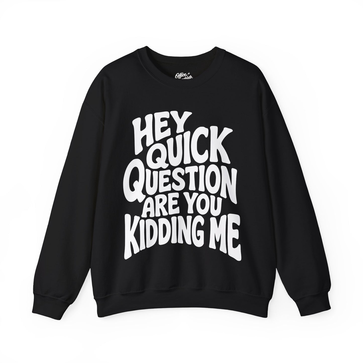 Hey Quick Question Are You Kidding Me Sweatshirt
