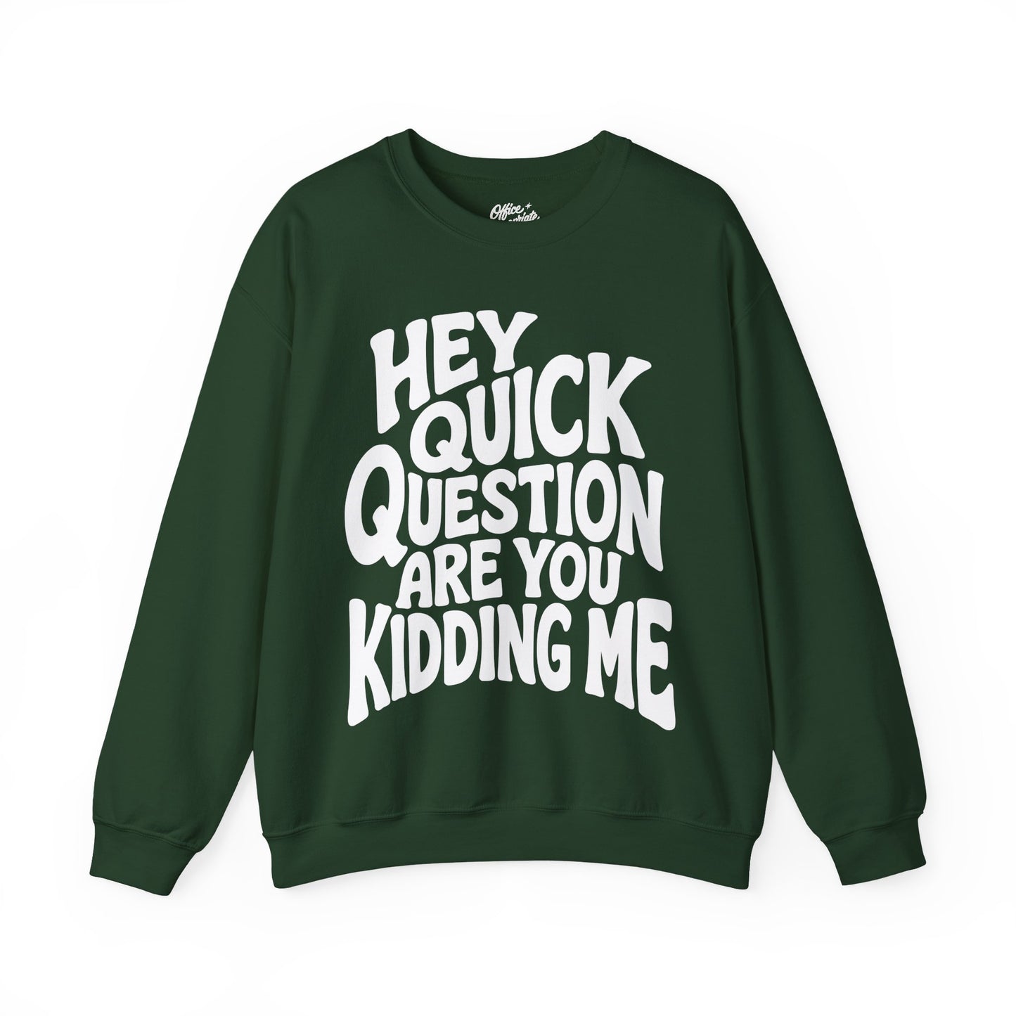 Hey Quick Question Are You Kidding Me Sweatshirt