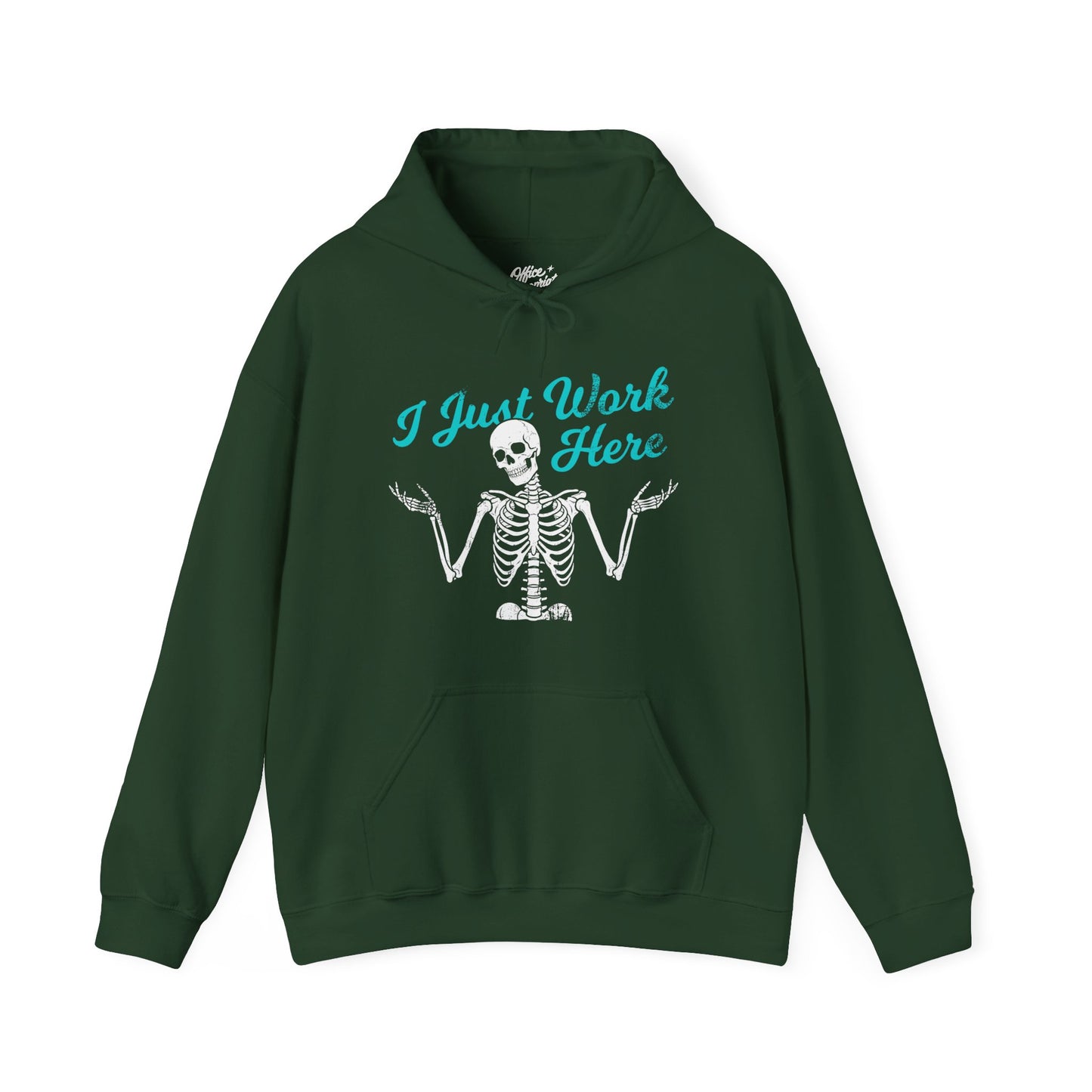 I Just Work Here Skeleton Hoodie